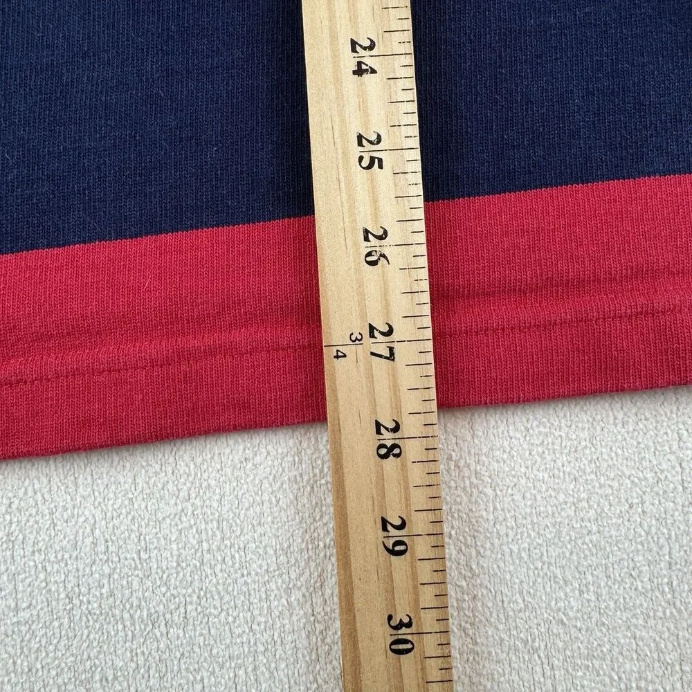 Vintage Rugby Wear Barbarian Rugby Shirt Large Red Navy Striped Heavyweight